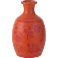 J-Line Vaas Soleil Oranje / Rood D 23 H 28 Cm