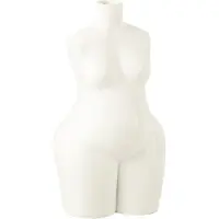 J-Line Vase vrouw lichaam polyresin glanzend wit large