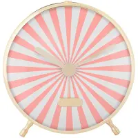 Karlsson Wekker Candy Swirl - Roze - 12.5x3.7x12.5cm - Modern - Wekker voor slaapkamer - Wekkers