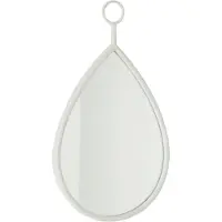 J-Line Hanging mirror drop mirror/mdf white small