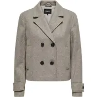 ONLY Tussenmantel 'ONLStine' bruin gemêleerd