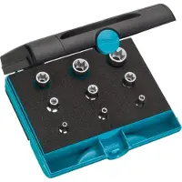 Hazet Gereedschapset 1557/9 | 1/4 inch (6,3 mm) vierkant hol, 3/8 inch (10 mm) vierkant hol, 1/2 inch (12,5 mm) vierkant hol | Buiten-TORX-profiel | 9-delig