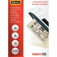 Fellowes lamineerhoezen A2 125 micron, 50 stuks