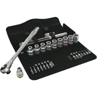 Wera Zyklop Metal 8100 SC 7 05004077001 Dopsleutelset Metrisch 1/2 (12,5 mm) 28-delig