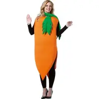 Generik Wortel pak voor dames - Verkleedkleding - One size