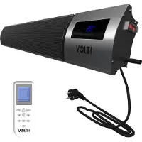 Volt! VOLT I-Red Terrasverwarmer - 3000W - Infrarood Heater - Terrasheater - Wifi - Ecostand - IP44 - 185CM - Zwart