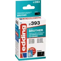 Edding Inktcartridge vervangt Brother LC-1240BK Compatibel Zwart EDD-393 18-393