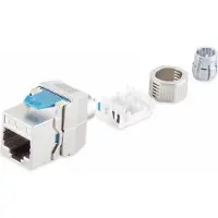 S-Impuls STP CAT8.1 Gigabit Keystone module RJ45 - LSA / gegoten zink