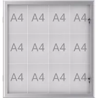 MAUL Wissellijst MAULexcite Voor papierformaat: 12 x DIN A4 Tegen regen beschermde buitenruimte 6654208 Aluminium Zilver 1 stuk(s)