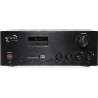 Dynavox VT-80 Stereoversterker 2 x 160 W Zwart Bluetooth, USB