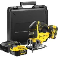 Stanley FATMAX SFMCS650M2K 18V Brushless Accu Decoupeerzaag | 2x4.0Ah Accu's + Lader | In Koffer - SFMCS650M2K-QW