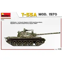 Mini art Modelbouwpakket Militaire voertuigen - 37094 T-55A Mod. 1970 with Interior Plastic - 1:35 - Modelbouw
