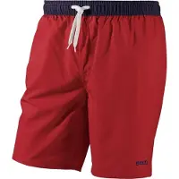 Beco zwemshort heren polyester/elastaan navy/rood