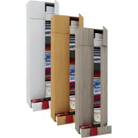Hioshop Vandol I Universele kast met bovenkastje, 4 deuren en 1 lade Beuken decor.