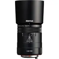 Pentax HD DFA 100 Macro f/.2.8 ED AW Zwart