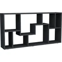 VCM Lanisa wandkast 8 planken antraciet.