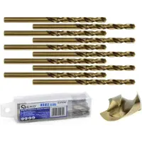 GEKO Metaalboor - HSS M35 Staal - 5% Kobalt - 5 mm - 10 stuks
