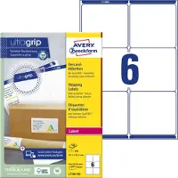 Avery AVERY-etiketten voor speciale doeleinden, , 99,1 x 93,1 mm, 600 stuks.