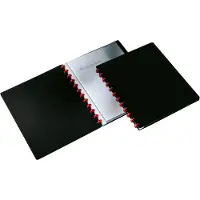 Durable presentatiemap Easy, voor A4-formaat, 20 zichtmappen, 2 stuks, zwart