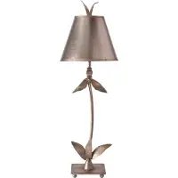 Flambeau LED Tafellamp Red Bell | 1X E27 Max 60W | Silver Leaf