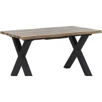 Beliani BRONSON - Uitschuifbare eettafel - Lichthout - 90 x 140/180 cm - MDF