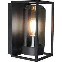 Nordlux Wandlamp Griffin E27 zwart IP44 - 4800905