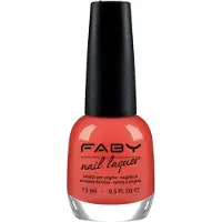 Faby nagellak Lucky Coral dames 15 ml vegan koraalrood