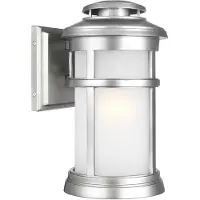 Elstead Lighting LED Wand Buitenlamp Newport | 1X E27 Max 60W | IP44 | Dimbaar | Painted Brushed Steel