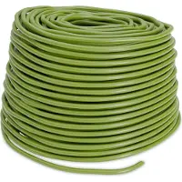 Relaxdays bindbuis - rubber koord hol - 50 m x 3 mm - bindmateriaal planten - groen