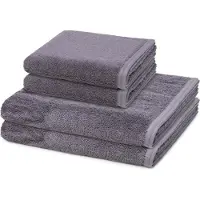 Vossen Sonstiges 2 X handdoek 2 X douchehanddoek - in set 4 pack Vegan Life