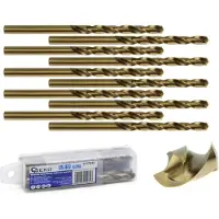 GEKO Boor voor metaal 5,5 mm HSS, verpakking van 10 stuks (5,5 millimeter)