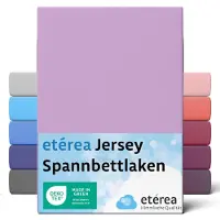 Eterea Cosmesi Naturale etérea Jersey Hoeslaken 180x200 - 200x200 cm Oekotex Made in Green - 100% katoen - Lila
