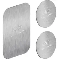 XO , 3x Adapters Magnetische Autohouder Metalen Plaatjes, Zilver