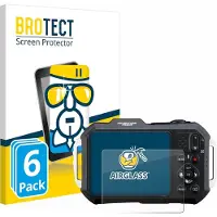 BROTECT Screenprotector 6 Stuks voor Ricoh Pentax WG-1000 Beschermglas transparant