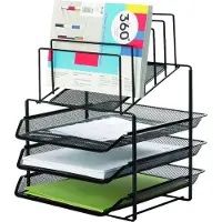 Q-CONNECT Bureauorganizer Metaal Zwart - 3 Laden & Sorteerder