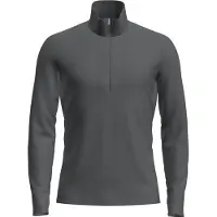 Icebreaker - Thermokleding - M Merino 200 Oasis LS Half Zip Gritstone Heather voor Unisex van Wol - Maat S - Grijs