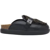 Scholl Klomp Women Kendall Synthetic Fur Ds Dark Brown Animalier-Schoenmaat 38