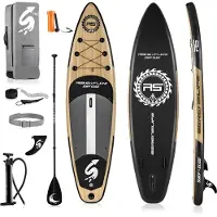 SereneLife SUP board - Antislip Opblaasbare Paddle Board met Peddel, Pomp, Leash en Complete Accessoires