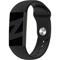 Bandz sport band 'Classic' geschikt voor Fitbit Charge 3 / Charge 4 - Hoogwaardig siliconen materiaal bandje - Ideaal voor tijdens het sporten - zwart siliconen bandje - maat S