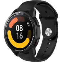 Strap-it Siliconen sport bandje - geschikt voor Xiaomi Watch S1 (Active/Pro) / Watch 2 Pro / Watch S3 / Mi Watch / Amazfit Balance / Bip 5 / Pace / Stratos - zwart