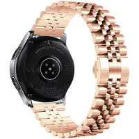Strap-it Stalen Jubilee smartwatch bandje - geschikt voor Polar Vantage M / M2 / M3 / Vantage V3 / Grit X / Grit X Pro / Grit X2 Pro - rosé goud