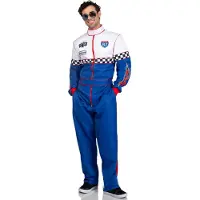 Leg avenue - Speedway Racer Jumpsuit Kostuum - L - Multicolours
