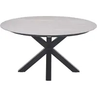 Garden Impressions Lowland tafel - Ø150 cm - carbon black - Centostone Napoli sand