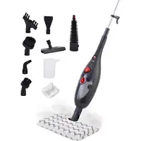 Media Evolution STEAM-IT MAX 10-in-1 Stoomreiniger - 2-in-1 Handstomer - 10 bar - Voor Vloer, Bank & Badkamer - 1300W - Meubelreiniger - 10 Opzetstukken