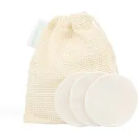 Beewise 12 Herbruikbare Wasbare Wattenschijfjes | Organisch Katoen | Duurzaam Cadeau | Soft & Organic Cotton | Reusable Makeup Remover Pads | Set with 12 Pads + Mesh Bag