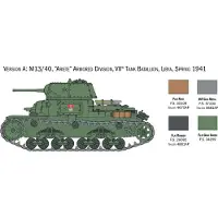 Italeri Modelbouwpakket Vliegtuigen - 25768 Italian Tanks - Semoventi WWII - 1 Tank met 4 Bouwopties Plastic - 1:56 - Modelbouw
