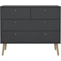 Ebuy24 Bodo kommode 4 lades matgrijs.