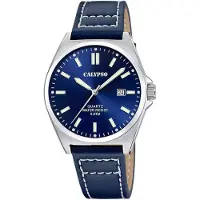 Calypso Kwartshorloge Basic Horloge, herenhorloge, leren band, analoog, dag