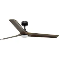 Faro Heywood Plafondventilator Black | Dark Wood | L (Ø132cm) | LED