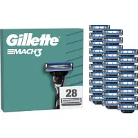 Gillette Mach3 Base Scheermesjes Voor Mannen - 28 stuks